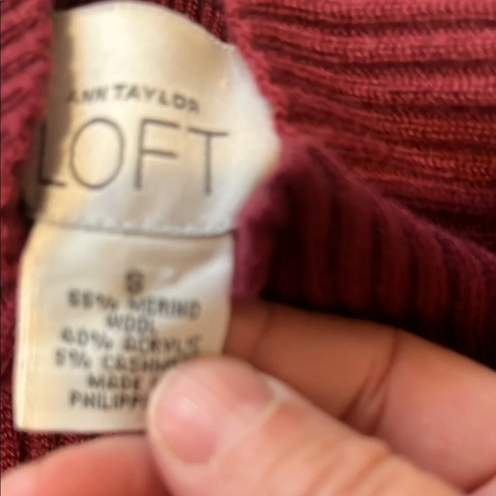 LOFT Ribbed Knit Top - Picture 2 of 2